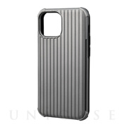 【iPhone13 mini/12 mini ケース】”Rib-Slide” Hybrid Shell Case (Gray)