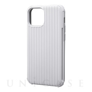 【iPhone13 mini/12 mini ケース】”Rib-Slide” Hybrid Shell Case (White)