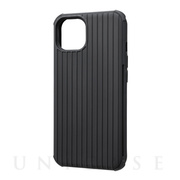 【iPhone13 ケース】”Rib-Slide” Hybrid Shell Case (Black)