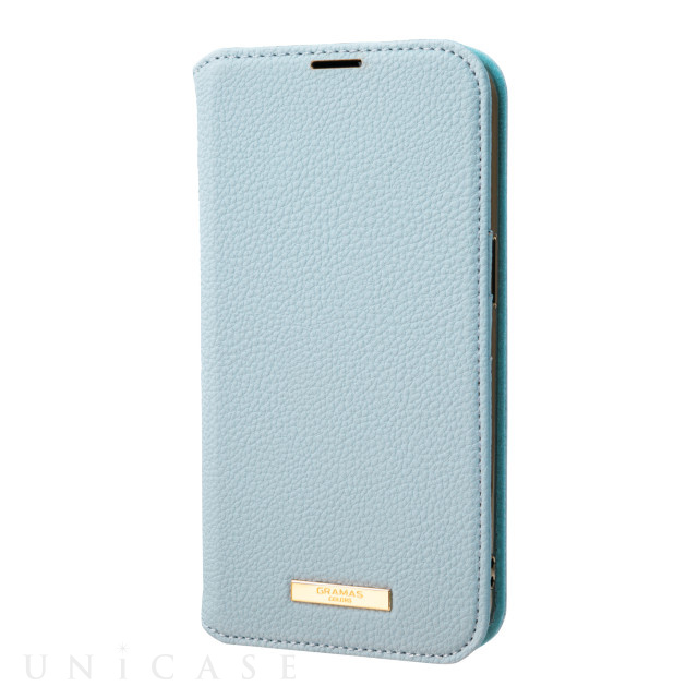 【iPhone13 Pro ケース】“Shrink” PU Leather Book Case (Light Blue)