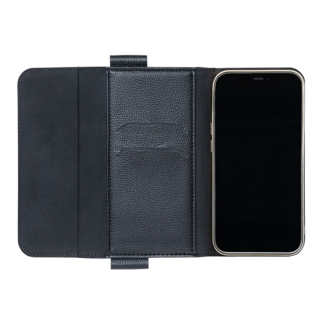【iPhone13 ケース】Sling Strap PU Leather Bag type Case (Black)サブ画像