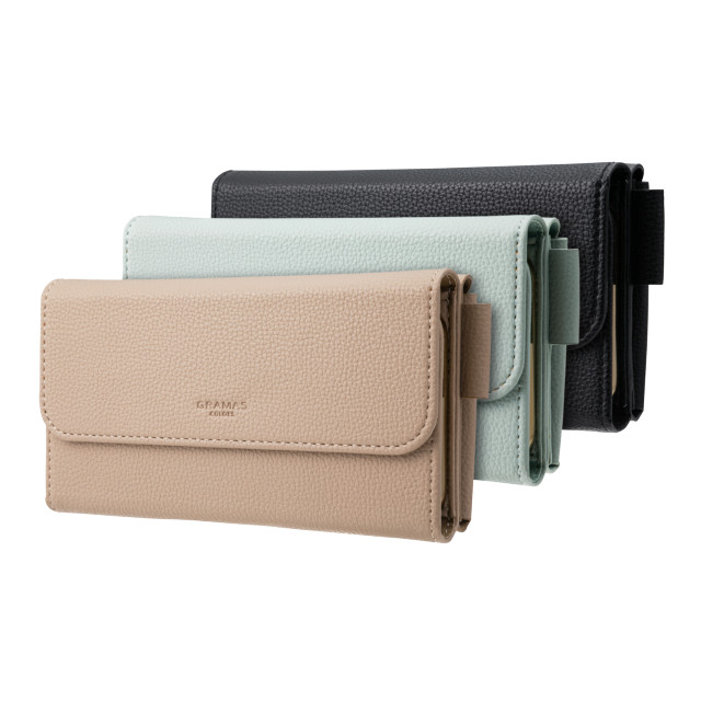 【iPhone13 ケース】Sling Strap PU Leather Bag type Case (Greige)サブ画像