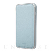 【iPhone13/13 Pro ケース】“Shrink” PU Leather Full Cover Hybrid Shell Case (Light Blue)
