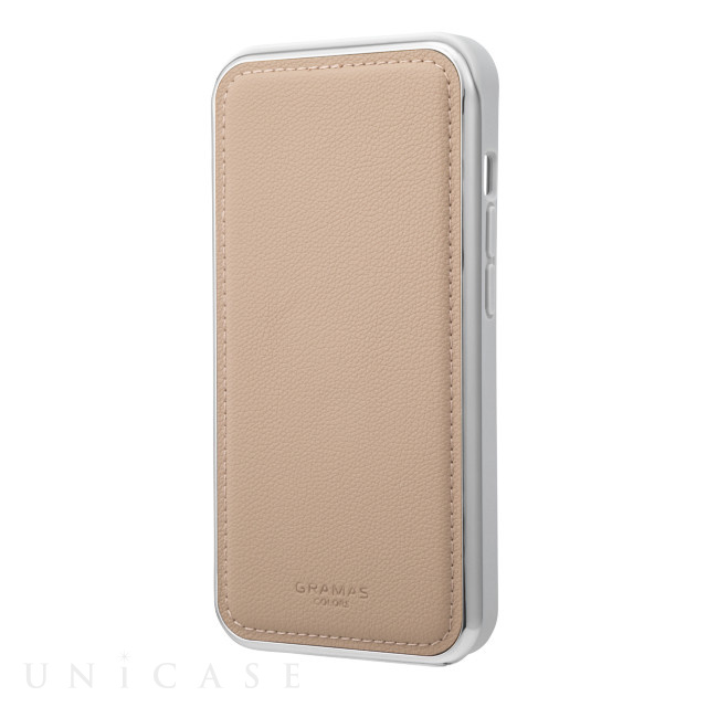 【iPhone13/13 Pro ケース】“Shrink” PU Leather Full Cover Hybrid Shell Case (Greige)