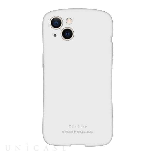 【iPhone13 ケース】背面型ケース Chrome (Ivory)