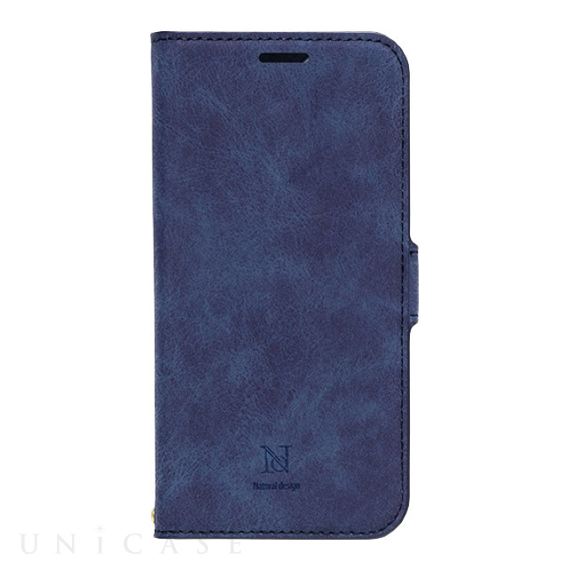 【iPhone13 ケース】手帳型ケース Style Natural (Blue)