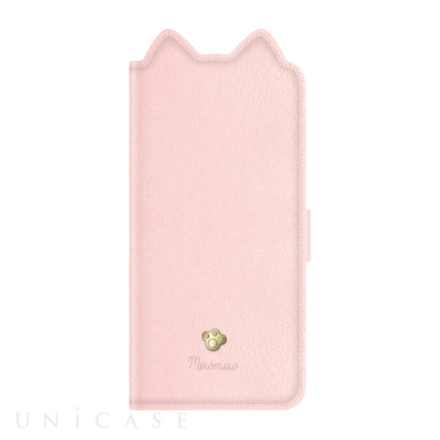 【iPhone13 mini ケース】手帳型ケース Mewmew (Pastel Shell pink)
