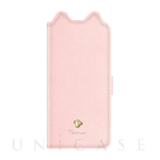 【iPhone13 ケース】手帳型ケース Mewmew (Pastel Shell pink)