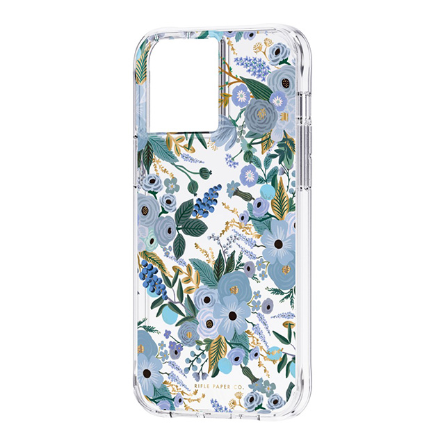 【iPhone13 Pro Max ケース】RIFLE PAPER CO. 抗菌・3.0m落下耐衝撃 (Garden Party Blue)