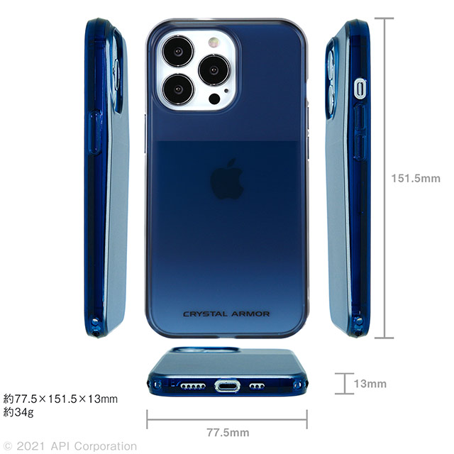 【iPhone13 Pro ケース】HEXAGON (SUNSET BLUE)goods_nameサブ画像