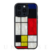 【iPhone13 Pro ケース】天然貝ケース (Mondrian)