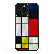 【iPhone13 Pro Max ケース】天然貝ケース (Mondrian)
