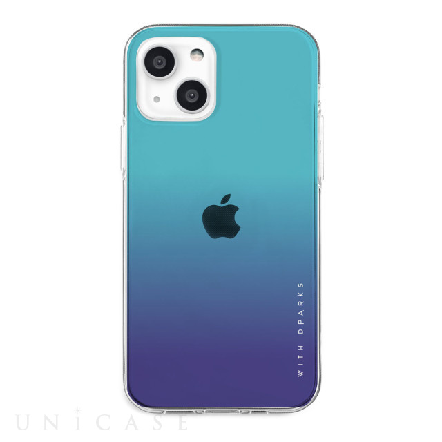 iPhone13 mini ケース】ソフトクリアケース グラデーション (エメラルドブルー) DPARKS | iPhoneケースは UNiCASE