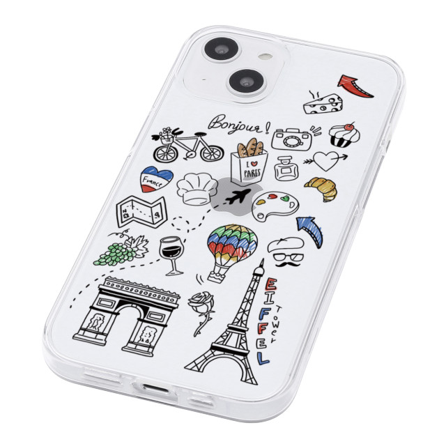 【iPhone13 mini ケース】ソフトクリアケース (I LOVE PARIS)サブ画像
