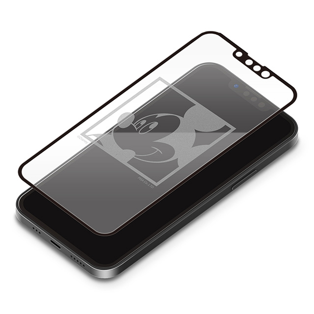 【iPhone13/13 Pro フィルム】抗菌液晶全面保護ガラス (ミッキーマウス)サブ画像