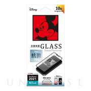 【iPhone13/13 Pro フィルム】抗菌液晶全面保護ガラス (ミッキーマウス)