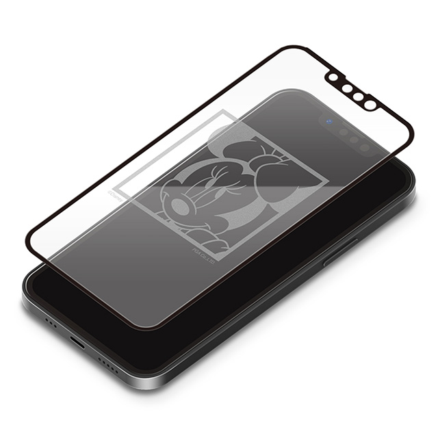 【iPhone13/13 Pro フィルム】抗菌液晶全面保護ガラス (ミニーマウス)サブ画像