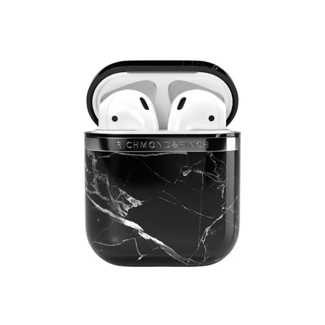 【AirPods(第2/1世代) ケース】Black Marble Caseサブ画像