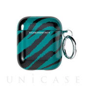 【AirPods(第2/1世代) ケース】Emerald Zebra Case