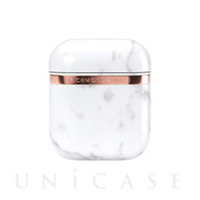 【AirPods(第2/1世代) ケース】White Marble Case