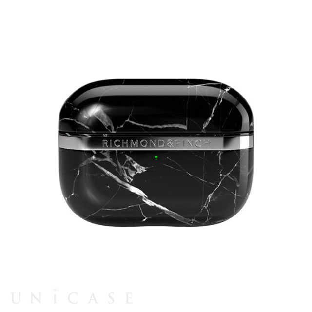 【AirPods Pro(第1世代) ケース】Black Marble Case