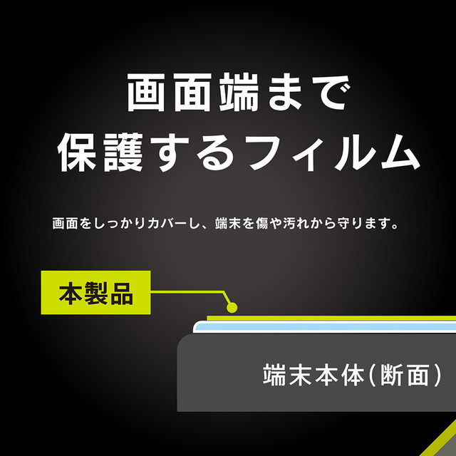 【iPhone13 mini フィルム】9Hガラスライク ブルーライト低減 画面保護フィルム 高透明サブ画像