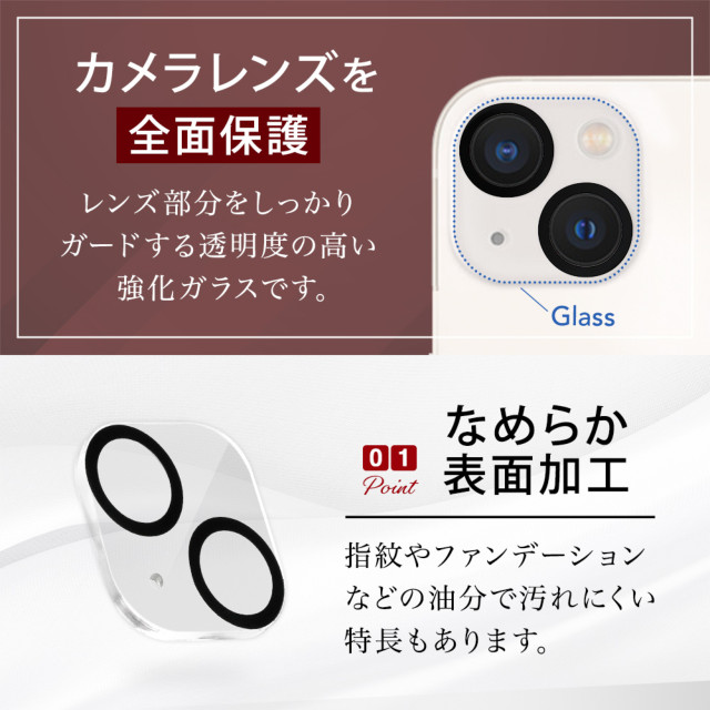 【iPhone13 mini フィルム】カメラレンズ保護ガラス (クリア)サブ画像