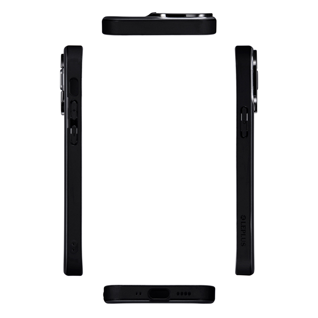 【iPhone13 mini ケース】スタンド付耐衝撃ハイブリッドケース「SHELL STAND」 (フロストブラック)サブ画像