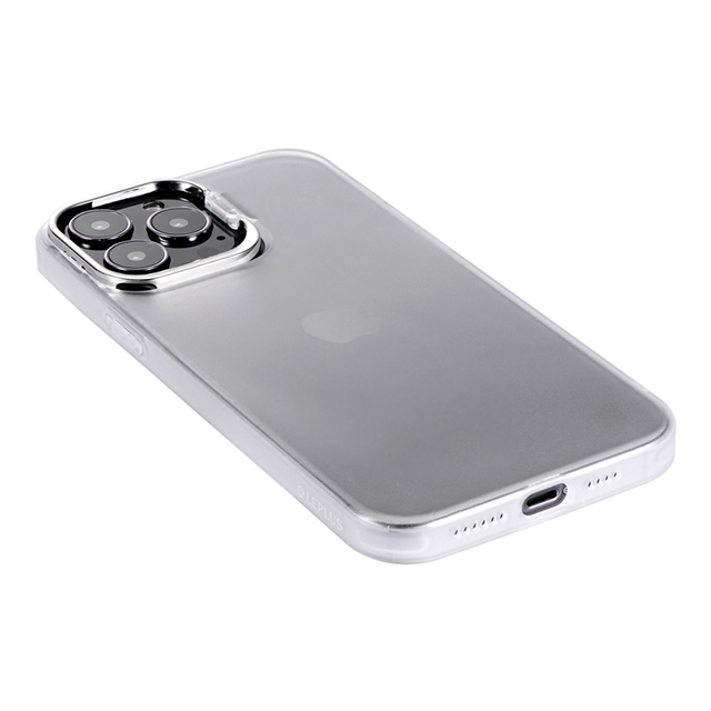 【iPhone13 Pro Max ケース】スタンド付耐衝撃ハイブリッドケース「SHELL STAND」 (フロストホワイト)サブ画像