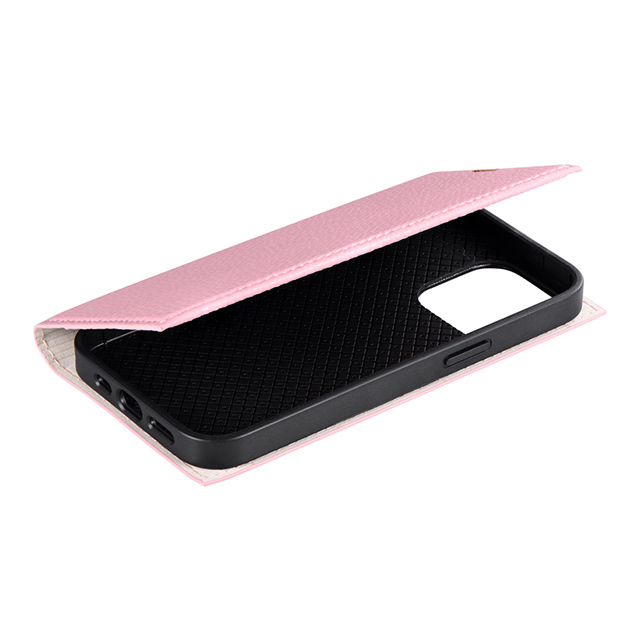【iPhone13 Pro ケース】薄型PUレザーフラップケース「FOLINO」 (ライトピンク)goods_nameサブ画像