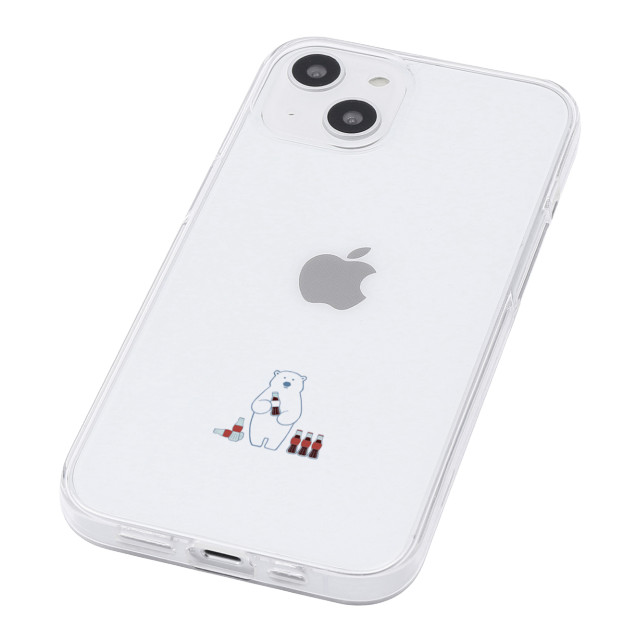 【iPhone13 mini ケース】ソフトクリアケース ミニ動物 (シロクマ)サブ画像