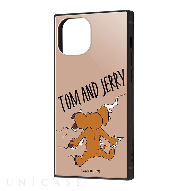 【iPhone13 mini ケース】トムとジェリー/耐衝撃ハイブリッドケース KAKU (おかしなジェリー1)