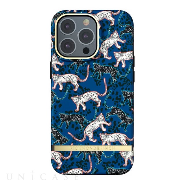 【iPhone13 Pro ケース】Blue Leopard