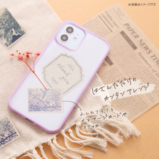 【iPhone13 Pro Max ケース】マットハイブリッドケース SHEER/シアーホワイト (ブラック)goods_nameサブ画像