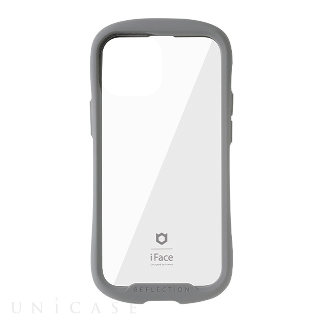 【iPhone13 mini ケース】iFace Reflection強化ガラスクリアケース (グレー)