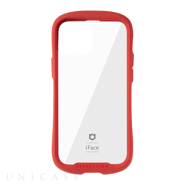 【iPhone13 mini ケース】iFace Reflection強化ガラスクリアケース (レッド)