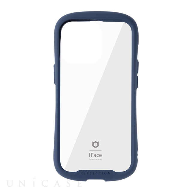 【iPhone13 Pro ケース】iFace Reflection強化ガラスクリアケース (ネイビー)
