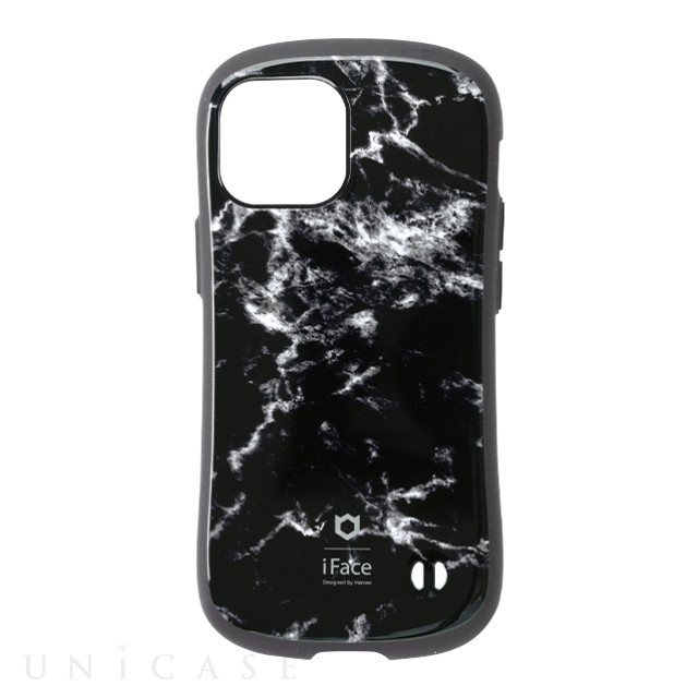 iPhone13 mini ケース】iFace First Class Marbleケース (ブラック