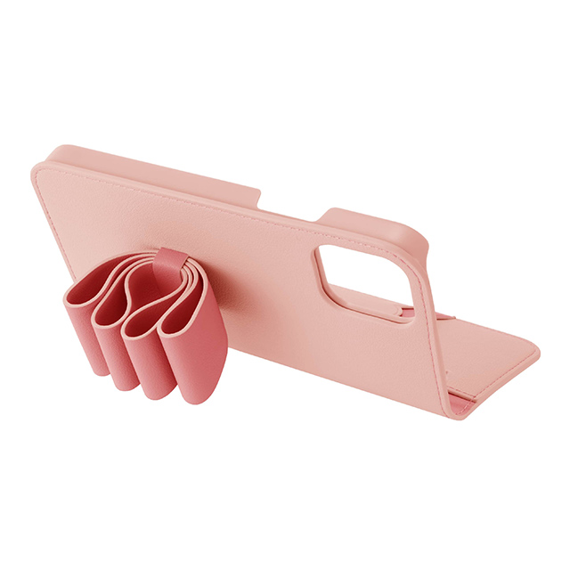【iPhone13 ケース】Folio Case Stand ＆ Ring Ribbon 2-Tone (Baby Pink/Vivid Pink)サブ画像