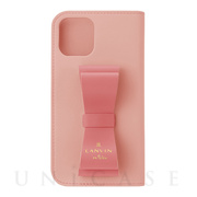【iPhone13 Pro ケース】Folio Case Stand ＆ Ring Ribbon 2-Tone (Baby Pink/Vivid Pink)