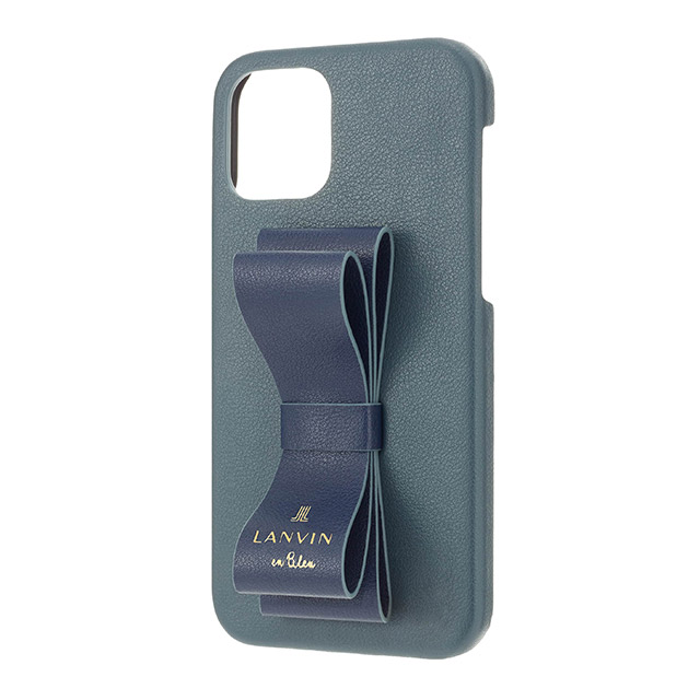 【iPhone13 mini ケース】Slim Wrap Case Stand ＆ Ring Ribbon 2-Tone (Navy/Vintage Blue)サブ画像