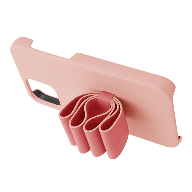 【iPhone13 Pro ケース】Slim Wrap Case Stand ＆ Ring Ribbon 2-Tone (Baby Pink/Vivid Pink)