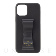 【iPhone13 mini ケース】Slim Wrap Case Stand ＆ Ring Ribbon (Black)