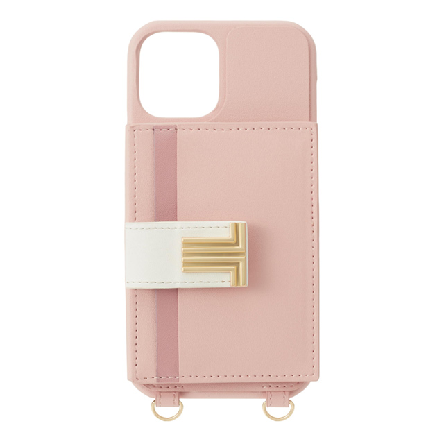【iPhone13 ケース】Wrap Case Pocket Monogram with Neck Strap (Smoky Pink)goods_nameサブ画像