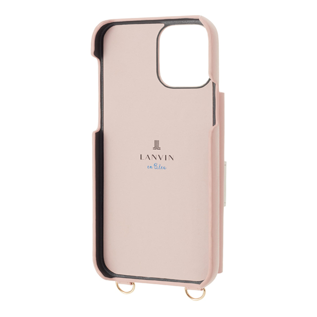 【iPhone13 Pro Max ケース】Wrap Case Pocket Monogram with Neck Strap (Smoky Pink)サブ画像