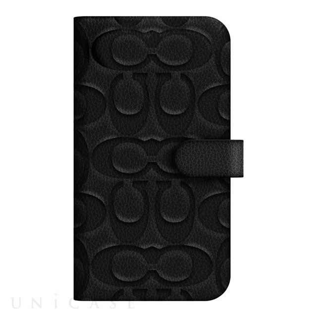 iPhone13 Pro Max ケース】Leather Folio Case (Black Emboss ...