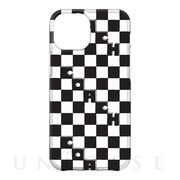【iPhone13 mini ケース】Protective Case (Checkered Black/Clear)