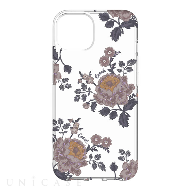 【iPhone13 Pro Max ケース】Protective Case (Moody Floral/Purple/Glitter/Clear)