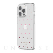【iPhone13 Pro ケース】Protective Hardshell Case (Pin Dot Ombre/Pink/Clear)