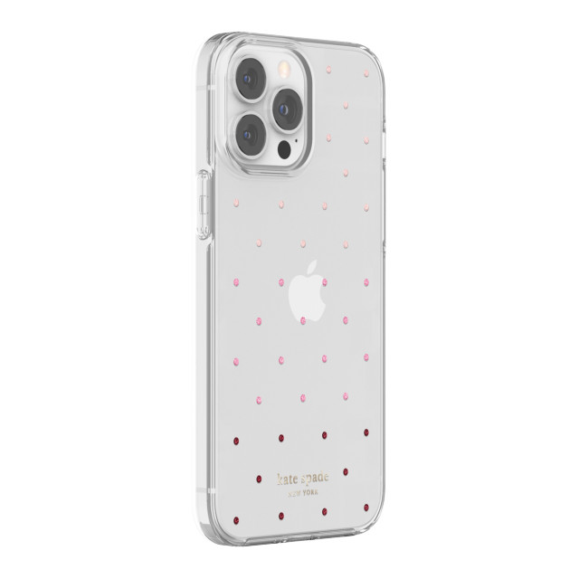 【iPhone13 Pro Max ケース】Protective Hardshell Case (Pin Dot Ombre/Pink/Clear)